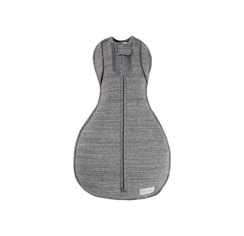Woombie Convertible Swaddle Blanket with Vent, Twilight/Heathered Gray, 14-19 Pound - Image 1